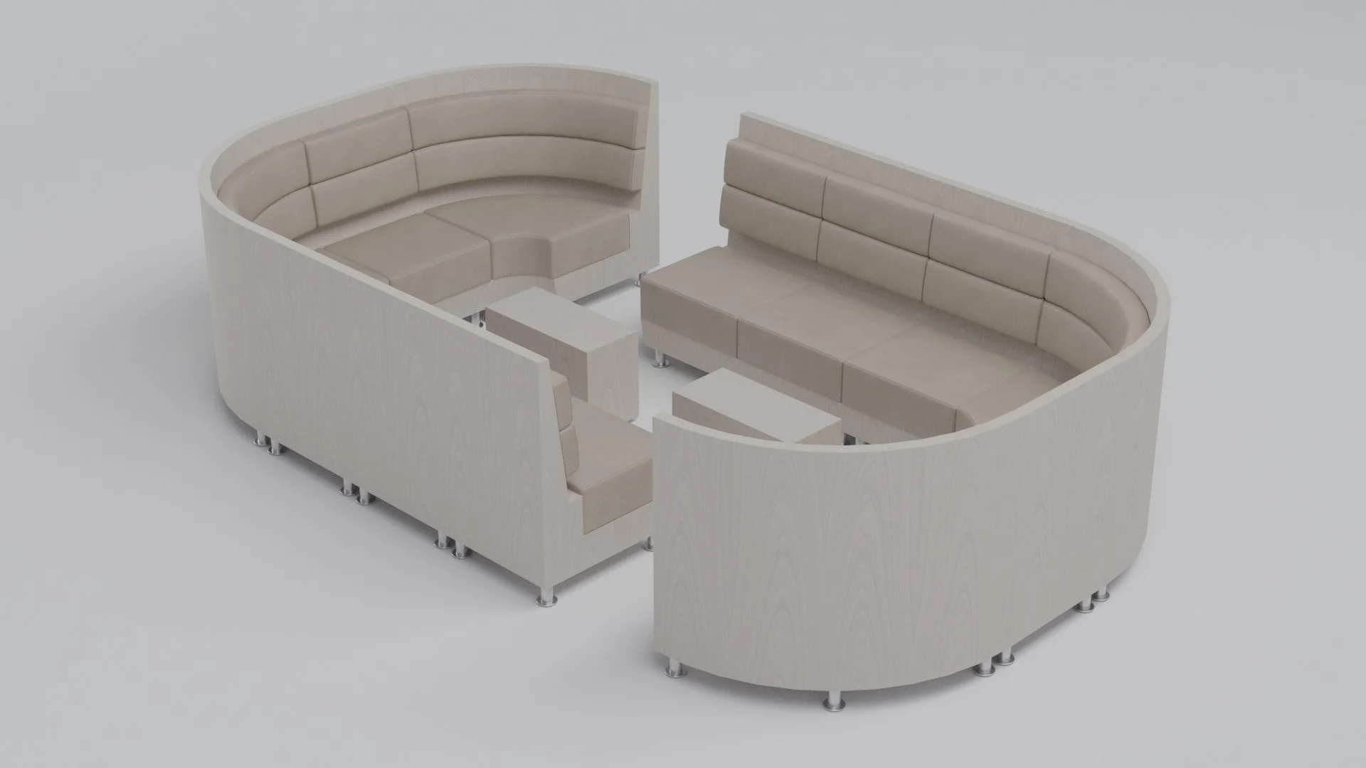 Commercial modular seating from the BA10 101 collection by Cria Furniture